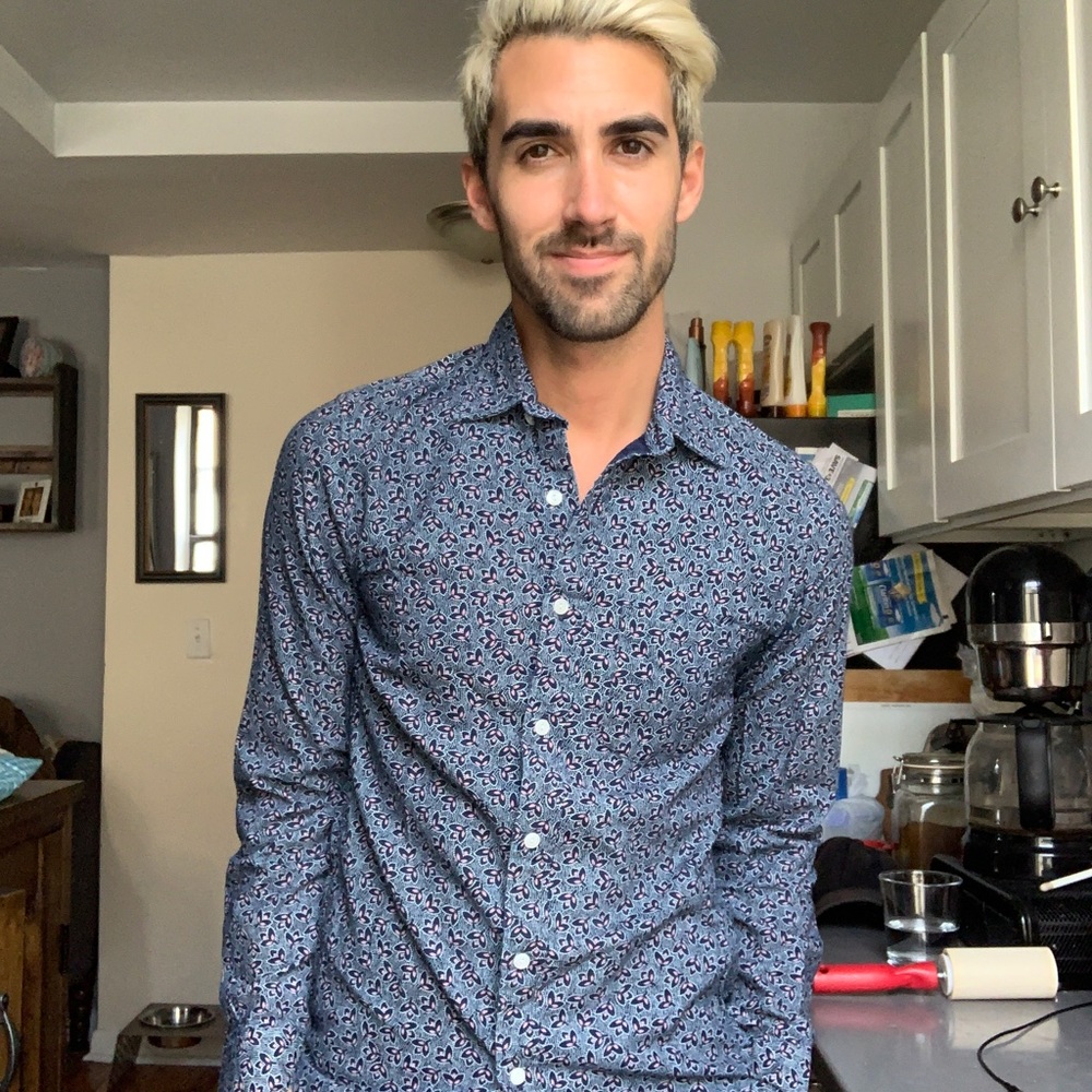 Paisley Print Button Down